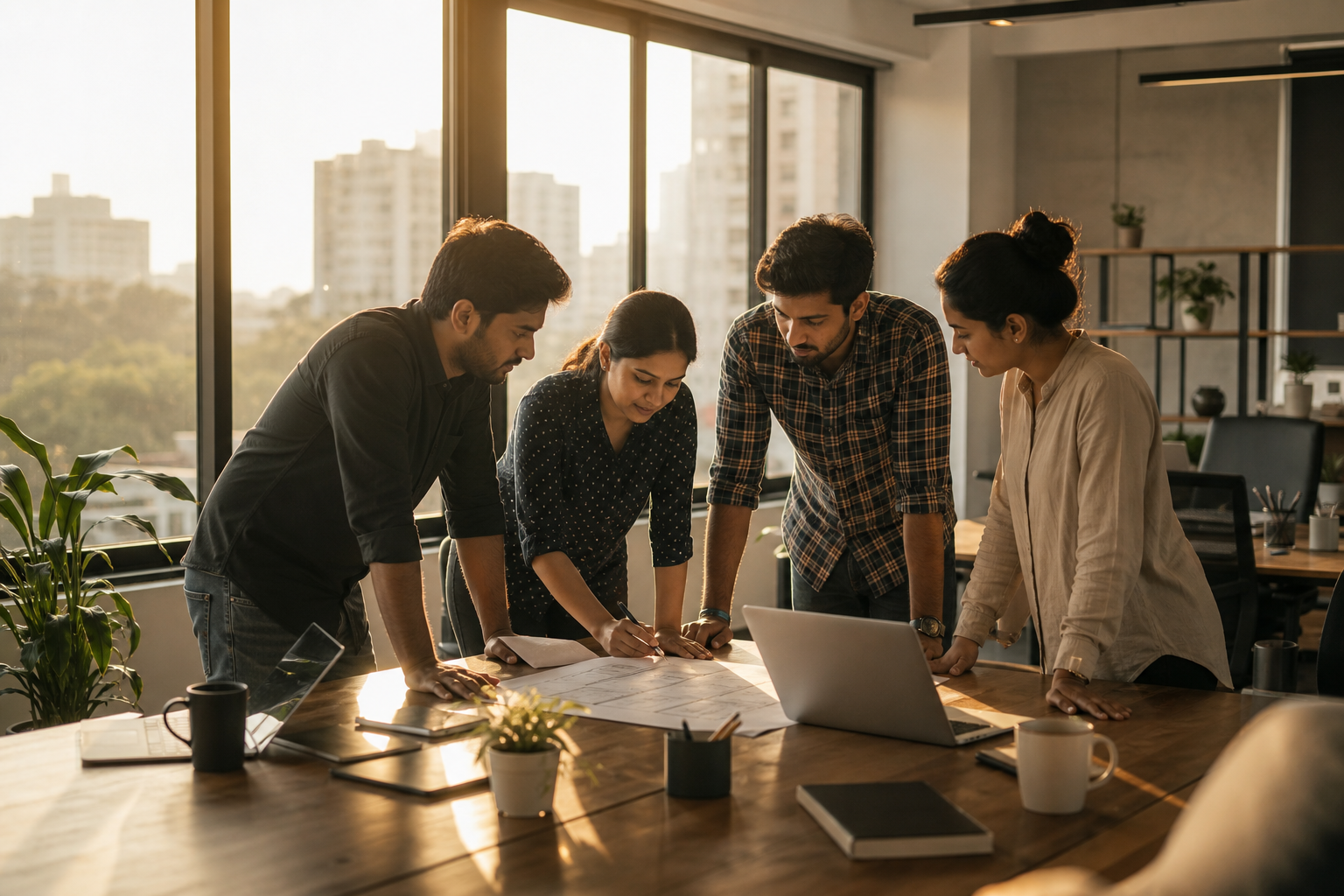 Orixes Tech founding team workspace in Rawalpindi, Pakistan